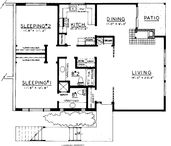 Traditional Floor Plan - Lower Floor Plan #303-273