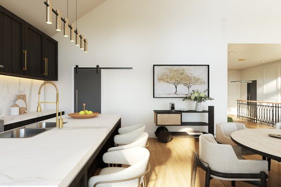 Interior - Kitchen for Barndominium House Plan #1064-311 - 2 bed, 2 bath