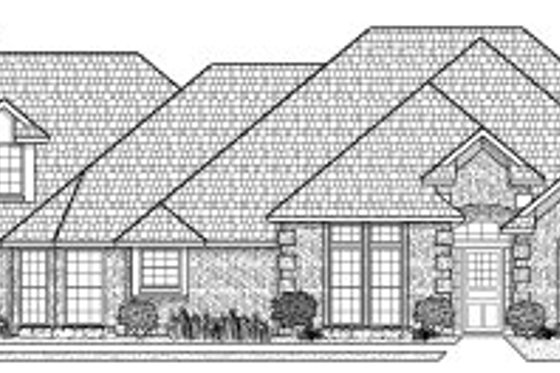 Exterior - Front Elevation for Traditional House Plan #65-449 - 4 bed, 2 bath