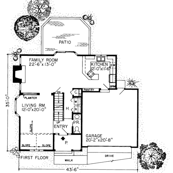 Traditional Floor Plan - Main Floor Plan #312-572