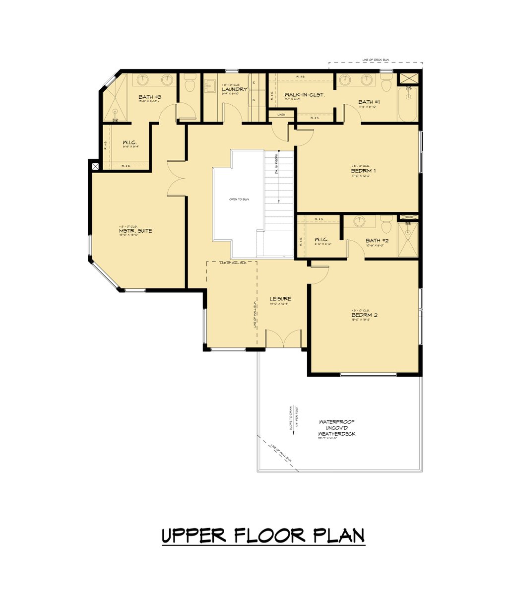 Contemporary Style House Plan - 6 Beds 5 Baths 4063 Sq/Ft Plan #1066 ...