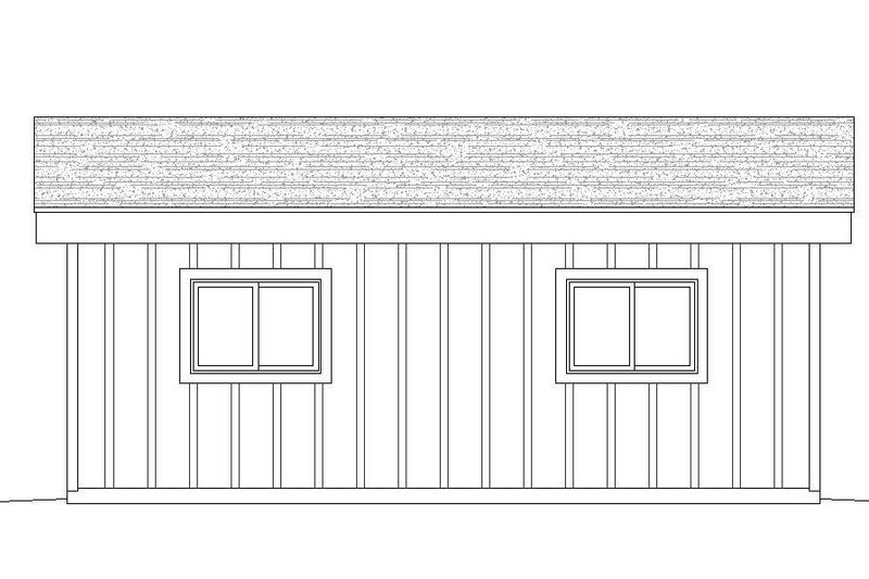 House Plan Design - Exterior - Rear Elevation for Contemporary House Plan #932-117, 0 bath