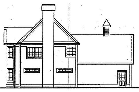 Exterior - Rear Elevation for Country House Plan #312-636 - 3 bed, 2.5 bath