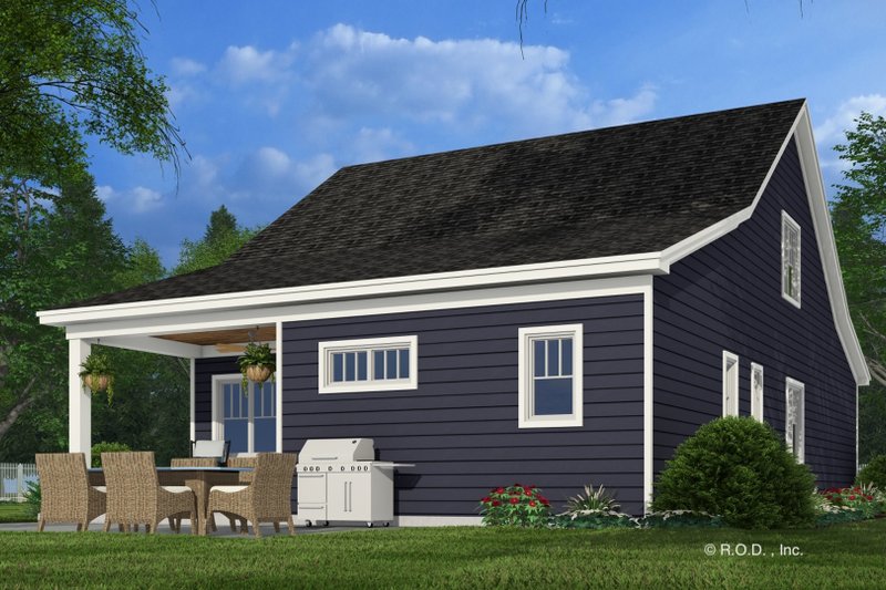 House Design - Exterior - Rear Elevation 2 for Bungalow House Plan #51-1293 - 4 bed, 4 bath