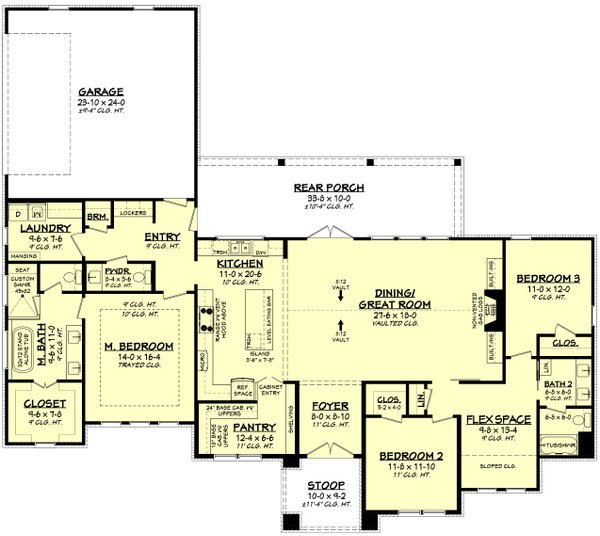 Home Plan - Traditional Floor Plan - Main Floor Plan #430-311