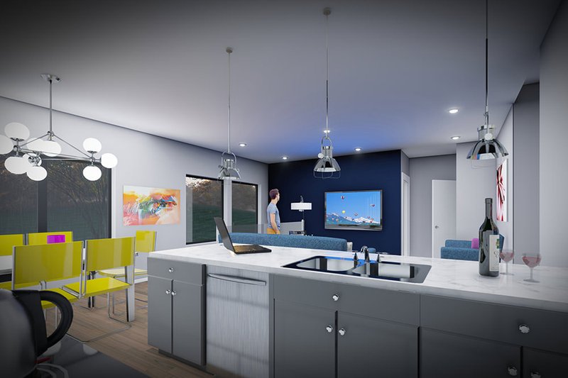 House Blueprint - Interior - Kitchen for Ranch House Plan #70-1506 - 3 bed, 2.5 bath