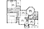 European Style House Plan - 4 Beds 3.5 Baths 3904 Sq/Ft Plan #417-393 