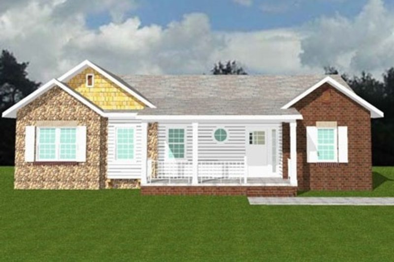 Home Plan - Exterior - Other Elevation 1 for Ranch House Plan #123-112 - 4 bed, 3 bath