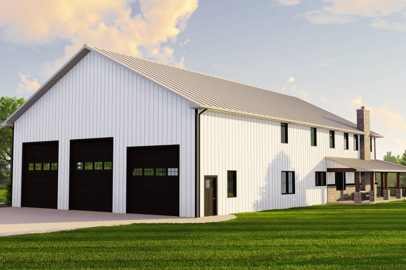 House Design - Exterior - Other Elevation 1 for Barndominium House Plan #1064-263 - 3 bed, 2.5 bath