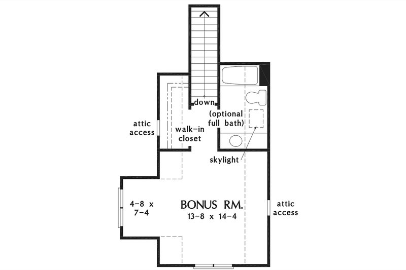 House Design - Floor Plan - Other Floor for Farmhouse House Plan #929-1195 - 3 bed, 2 bath