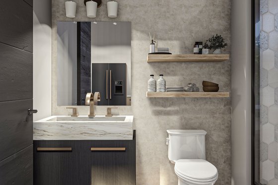 Interior - Bathroom for Modern House Plan #455-515, 1 bath