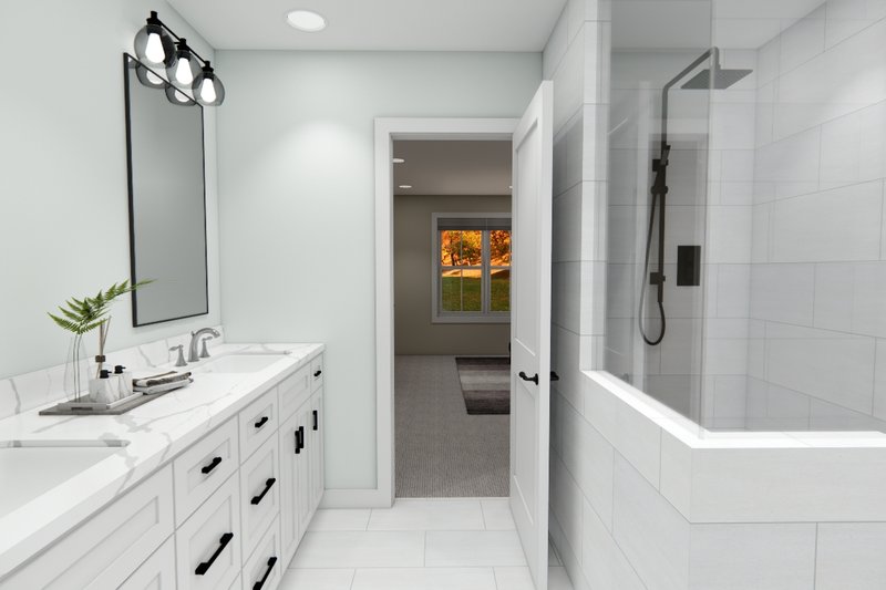 House Blueprint - Interior - Master Bathroom 2 for Farmhouse House Plan #51-1354 - 3 bed, 2.5 bath