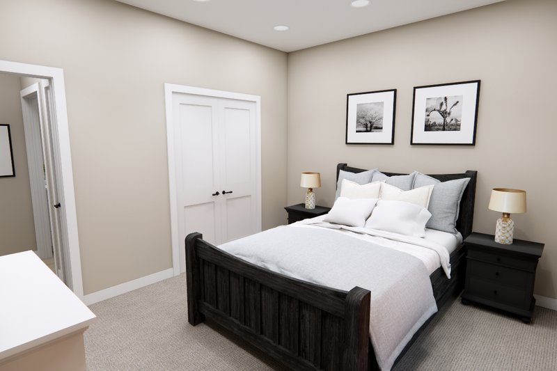 Dream House Plan - Interior - Bedroom 1 for Farmhouse House Plan #51-1483 - 2 bed, 2 bath