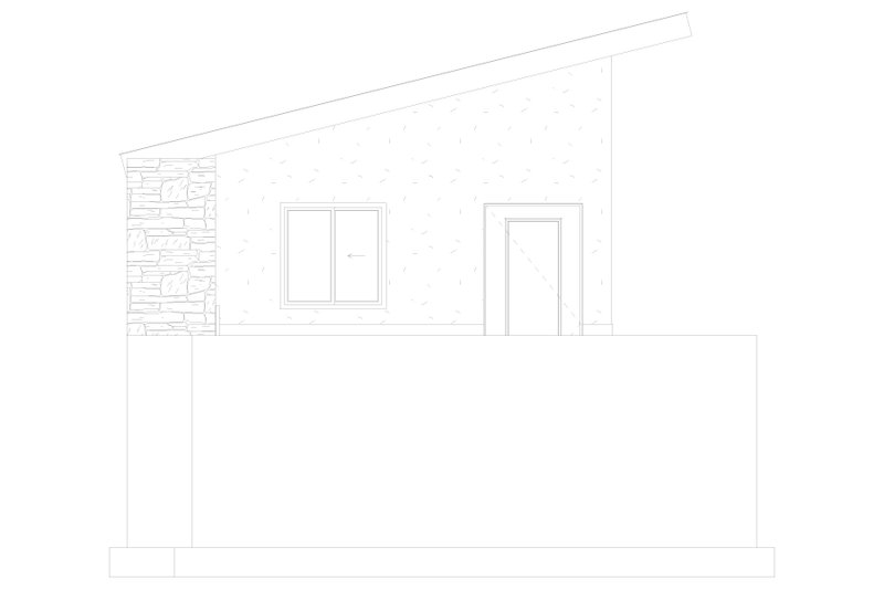 Home Plan - Exterior - Front Elevation 5 for Modern House Plan #1060-505, 1 bath