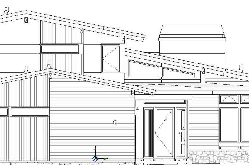 Architectural House Design - Exterior - Other Elevation 3 for Modern House Plan #895-172 - 4 bed, 2.5 bath