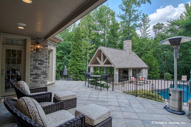 Home Plan - Exterior - Outdoor Living for European House Plan #929-479 - 5 bed, 4.5 bath