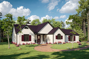 Ranch Style House Plan - 3 Beds 2 Baths 1434 Sq/Ft Plan #30-319 Exterior 
