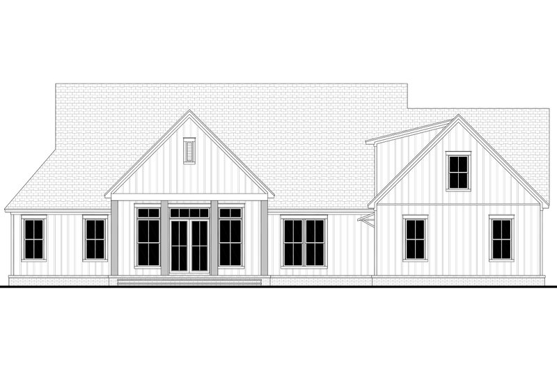 Dream House Plan - Exterior - Rear Elevation for Farmhouse House Plan #430-408 - 3 bed, 3.5 bath