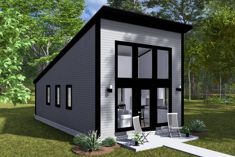 Dream House Plan - Exterior - Other Elevation 1 for Modern House Plan #513-2283 - 1 bed, 1 bath