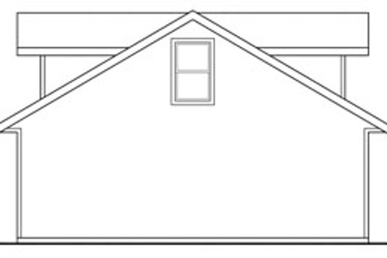 Exterior - Rear Elevation 3 for Traditional House Plan #124-661, 0 bath