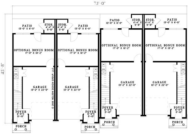 Dream House Plan - Traditional Floor Plan - Lower Floor Plan #17-1173
