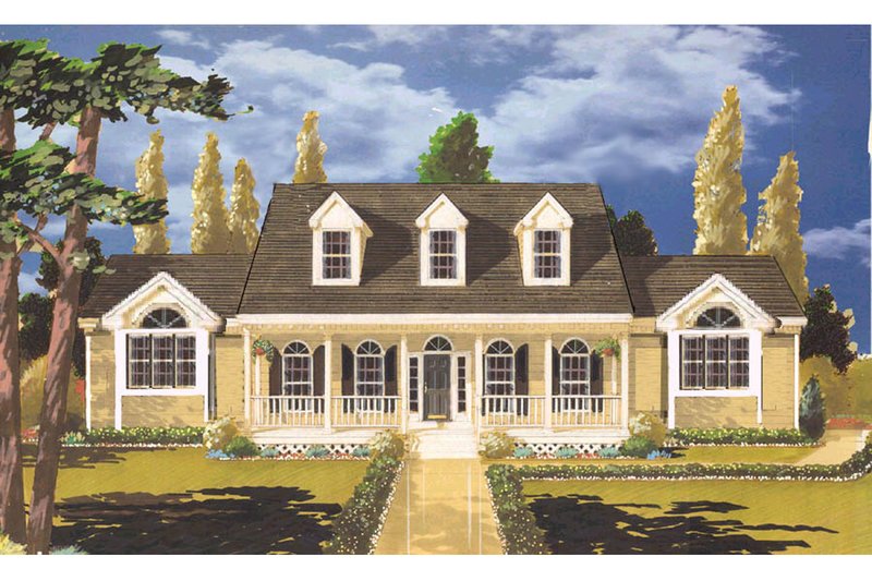 Dream House Plan - Southern Exterior - Front Elevation Plan #3-188
