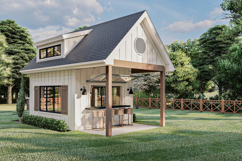 Home Plan - Exterior - Rear Elevation for Farmhouse House Plan #455-269, 0 bath