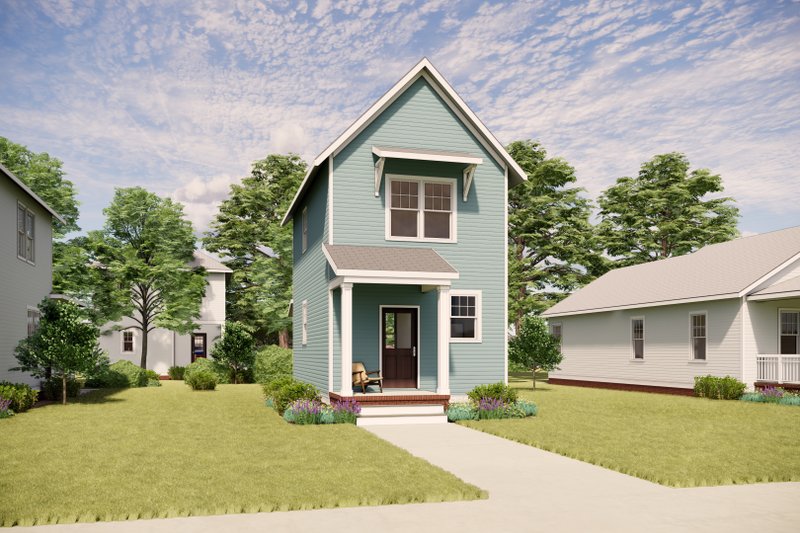House Plan Design - Exterior - Front Elevation 2 for Bungalow House Plan #936-47 - 2 bed, 1.5 bath