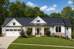 Architectural House Design - Exterior - Front Elevation for Farmhouse House Plan #928-438 - 2 bed, 2.5 bath