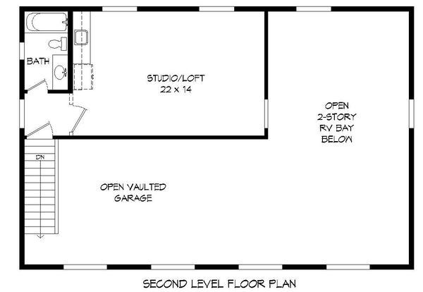 Architectural House Design - Contemporary Floor Plan - Upper Floor Plan #932-229