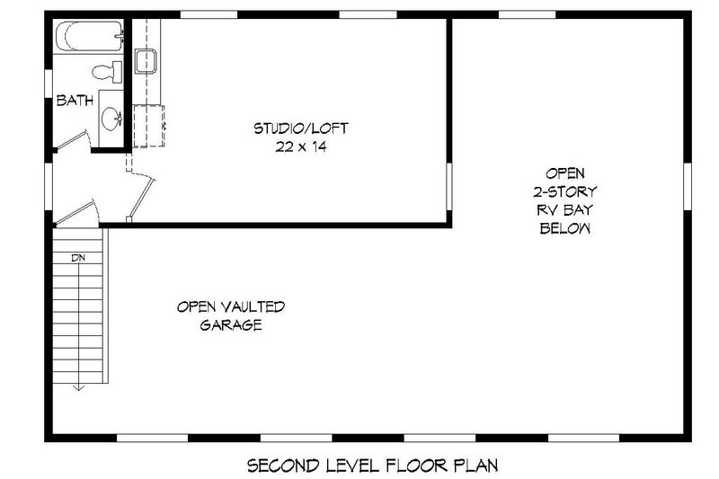 Dream House Plan - Floor Plan - Upper Floor for Contemporary House Plan #932-229, 1 bath