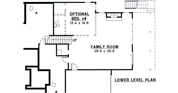 Mediterranean Floor Plan - Lower Floor Plan #67-681
