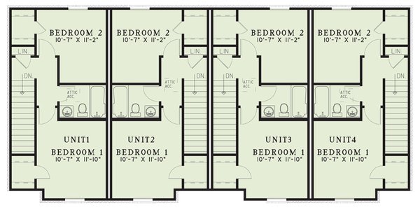 Architectural House Design - Contemporary Floor Plan - Upper Floor Plan #17-2829