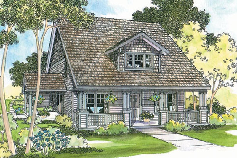 Dream House Plan - Craftsman Exterior - Front Elevation Plan #124-204