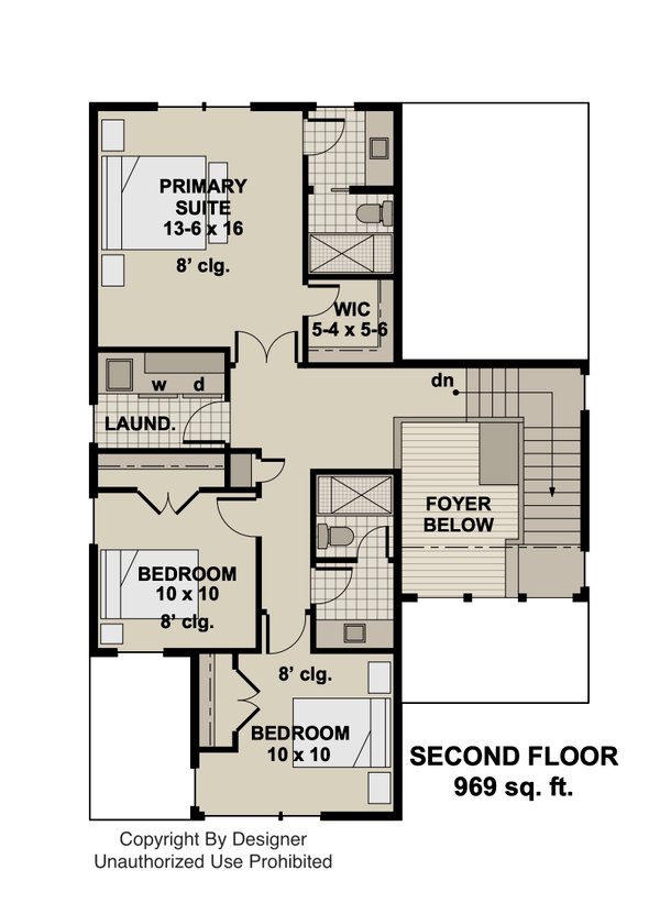 House Plan Design - Modern Floor Plan - Upper Floor Plan #51-1512
