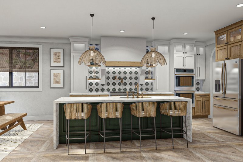 Home Plan - Interior - Kitchen 3 for Mediterranean House Plan #455-566 - 4 bed, 3.5 bath