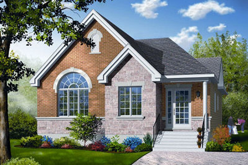 Architectural House Design - Traditional Exterior - Front Elevation Plan #23-795