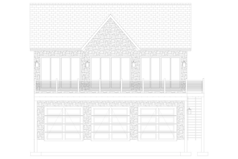 Architectural House Design - Exterior - Front Elevation 5 for European House Plan #1060-325 - 2 bed, 1.5 bath