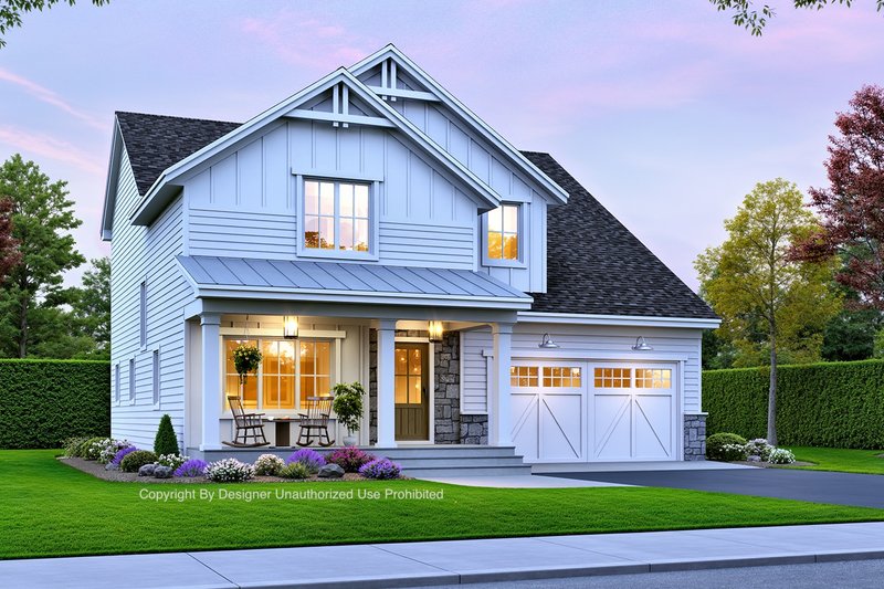Farmhouse Style House Plan - 4 Beds 2.5 Baths 2476 Sq/Ft Plan #51-1357