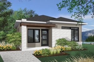 Contemporary Exterior - Front Elevation Plan #23-2299