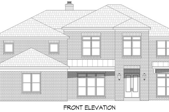 Exterior - Front Elevation 3 for Contemporary House Plan #932-923 - 5 bed, 4.5 bath
