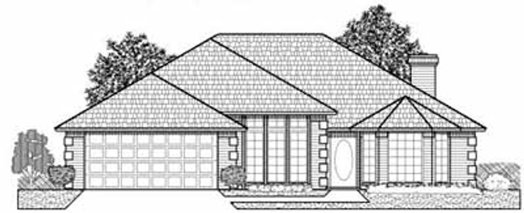 Exterior - Front Elevation 2 for Traditional House Plan #65-135 - 3 bed, 2 bath