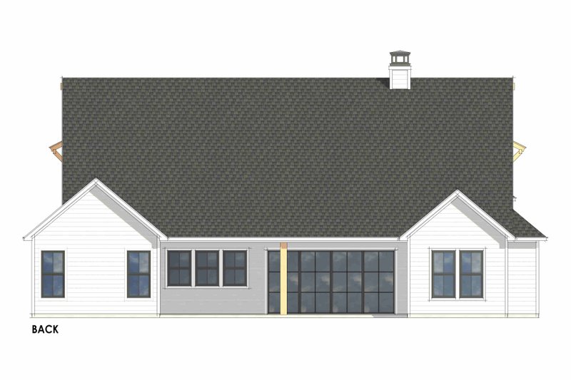 House Plan Design - Exterior - Rear Elevation 1 for Craftsman House Plan #1096-73 - 4 bed, 3 bath