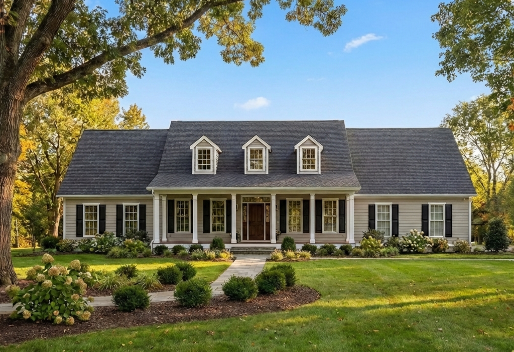 Exterior - Front Elevation 2 for Country House Plan #406-134 - 3 bed, 2.5 bath