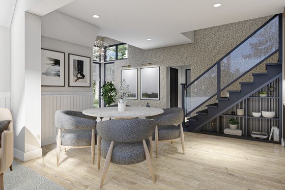 Interior - Dining Room for Cabin House Plan #455-297 - 2 bed, 2 bath