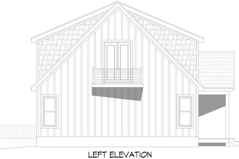 Architectural House Design - Exterior - Other Elevation for Country House Plan #932-1089 - 4 bed, 3 bath