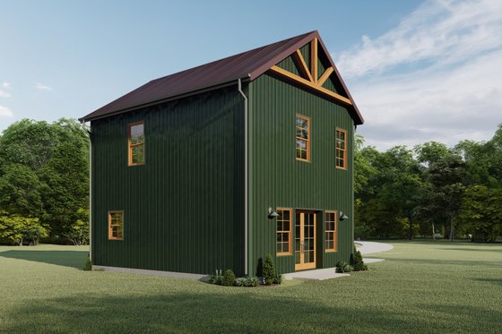 Exterior - Other Elevation 5 for Barndominium House Plan #1092-21 - 2 bed, 1.5 bath