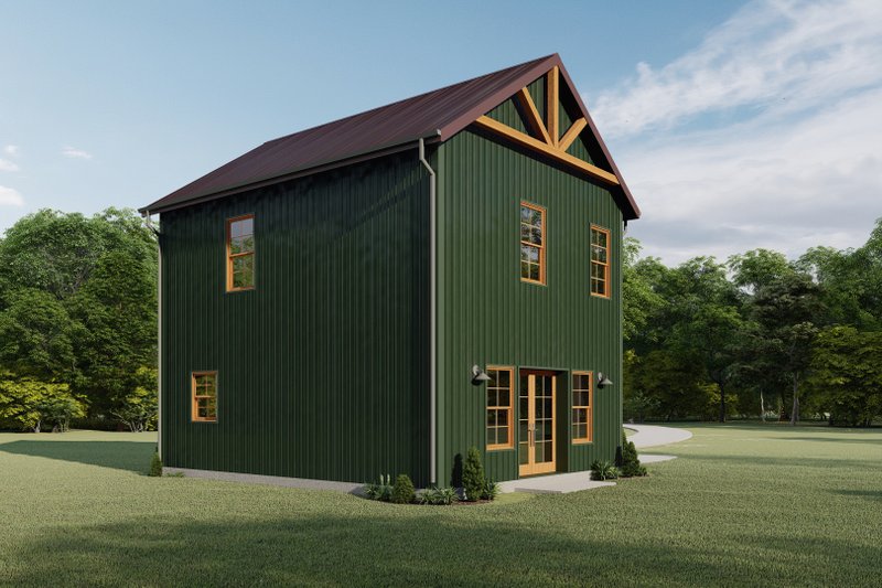 Architectural House Design - Exterior - Other Elevation 5 for Barndominium House Plan #1092-21 - 2 bed, 1.5 bath