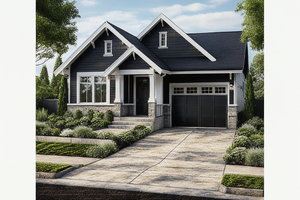 Exterior - Front Elevation 3 for Craftsman House Plan #515-43 - 3 bed, 2 bath