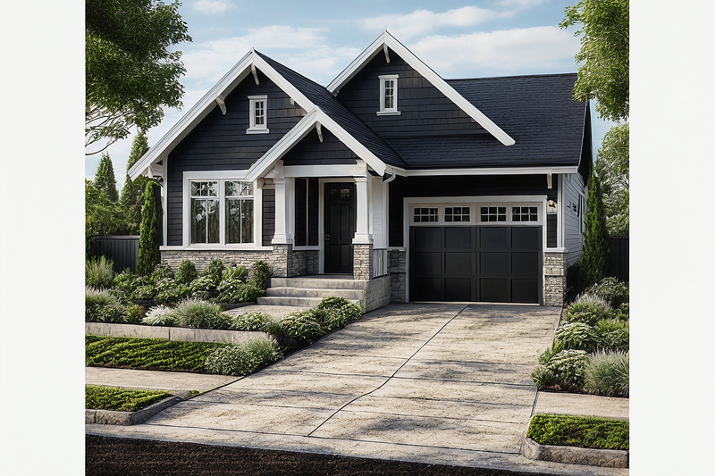 Architectural House Design - Exterior - Front Elevation 3 for Craftsman House Plan #515-43 - 3 bed, 2 bath